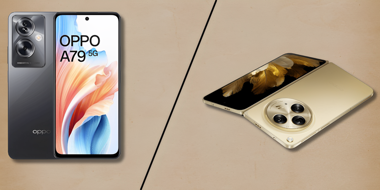 Oppo A79 vs. Oppo Find N5 - Fonezone.ae