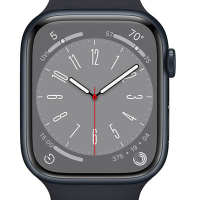 Apple Watch Series 8 (GPS 45mm) Smart watch - Midnight Aluminium, Water Resistant