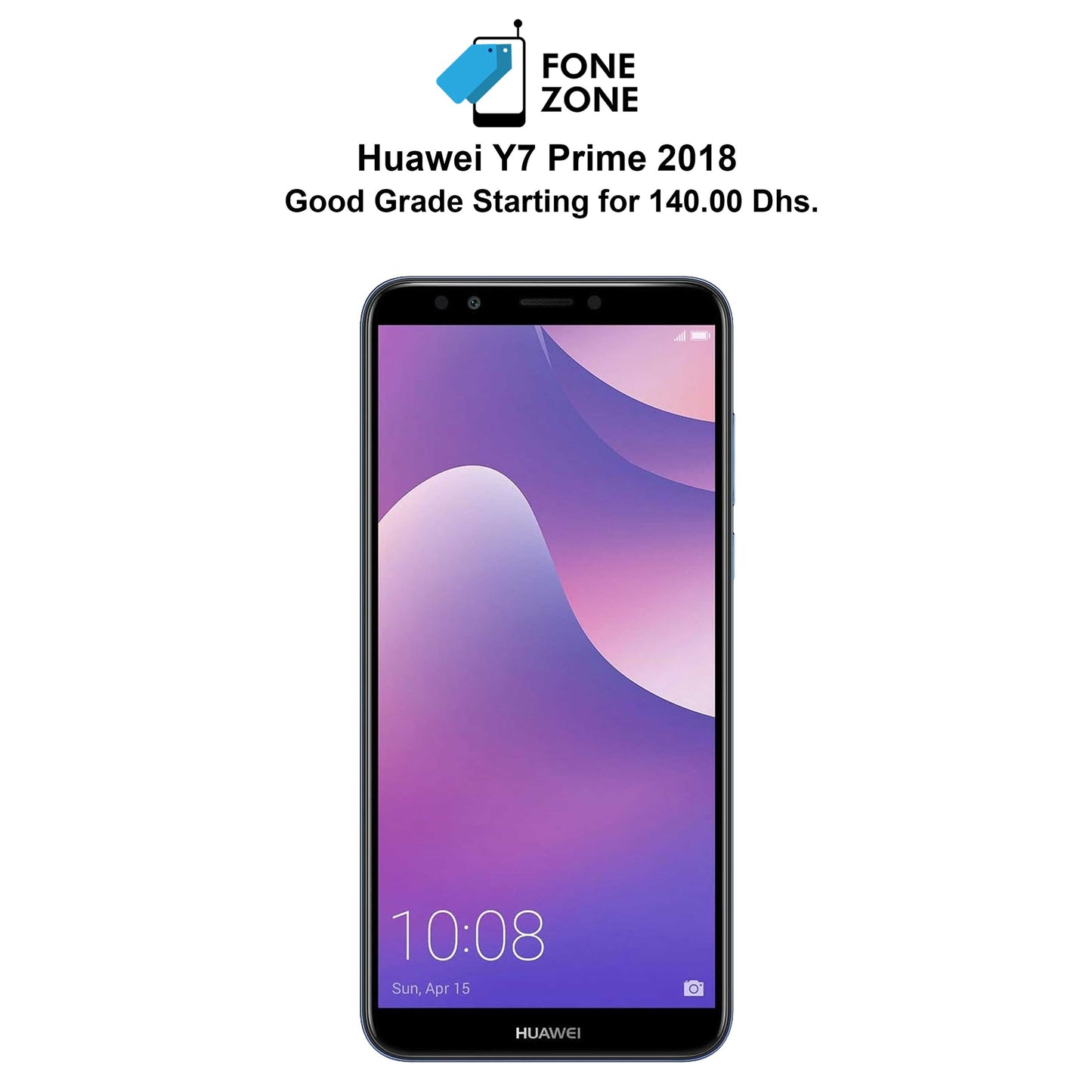 Huawei Y7 Prime 2018 64GB, 4GB Ram single sim Blue