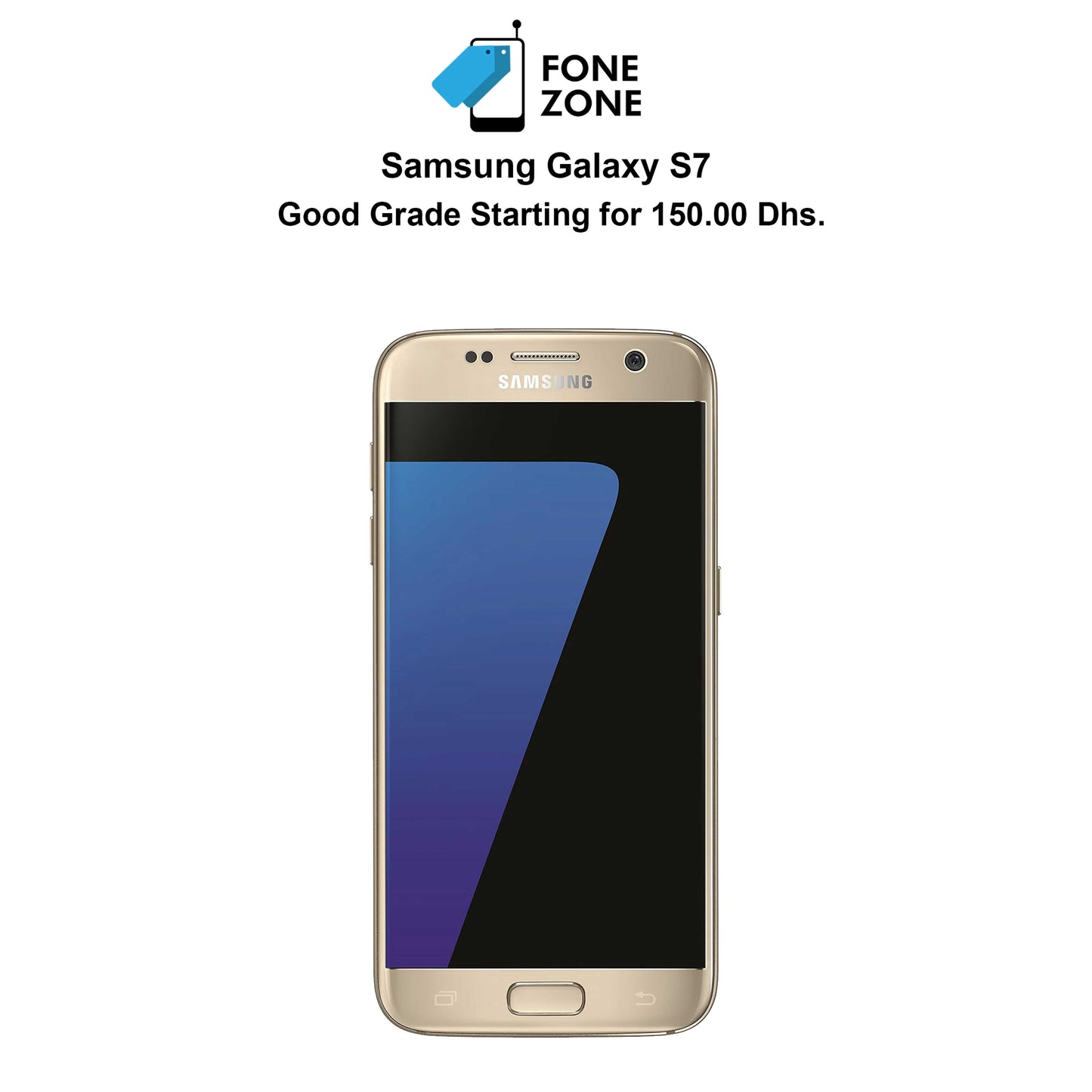 Samsung Galaxy S7 Gold Platinum at Dubai, UAE