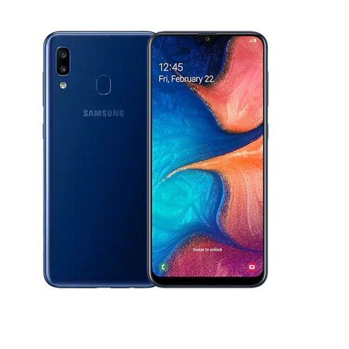 Samsung Galaxy A20 32GB 3GB Ram Single Sim Deep Blue at Dubai