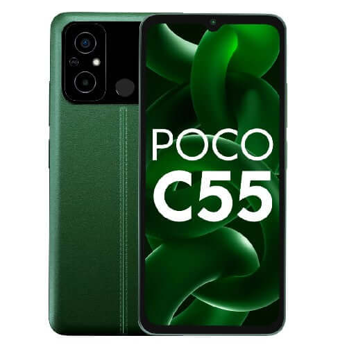 Poco C55 64GB,4GB Ram Forest Green - Fonezone.ae