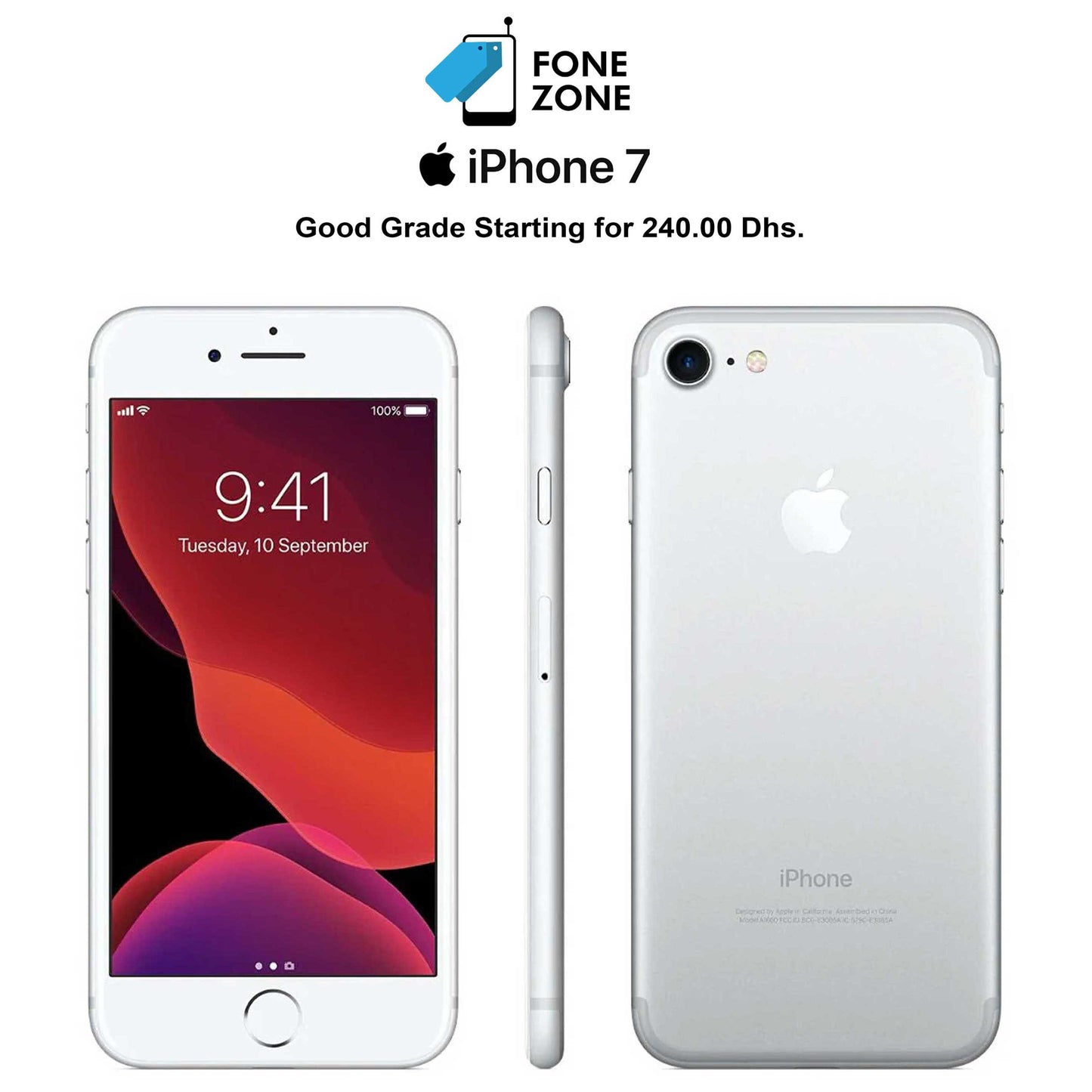 Buy refurbished Apple iPhone 7 at Fonezone.ae
