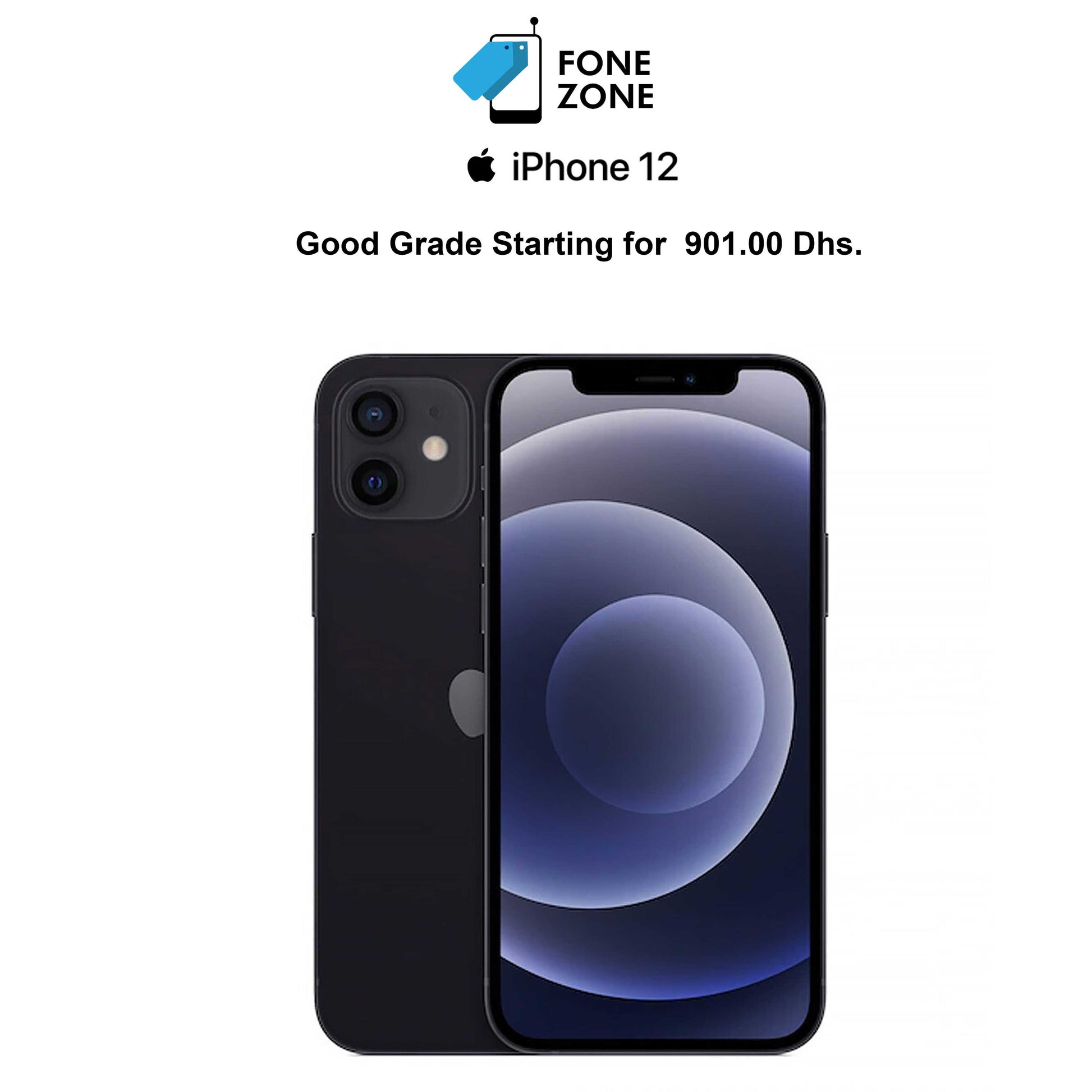 Shop for Apple iPhone 12  - AT Fonezone.ae